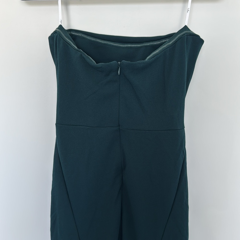 Lulu's Marvelous Entrance Emerald Green Pleated Strapless Maxi Dress - Size S - Picture 8 of 11